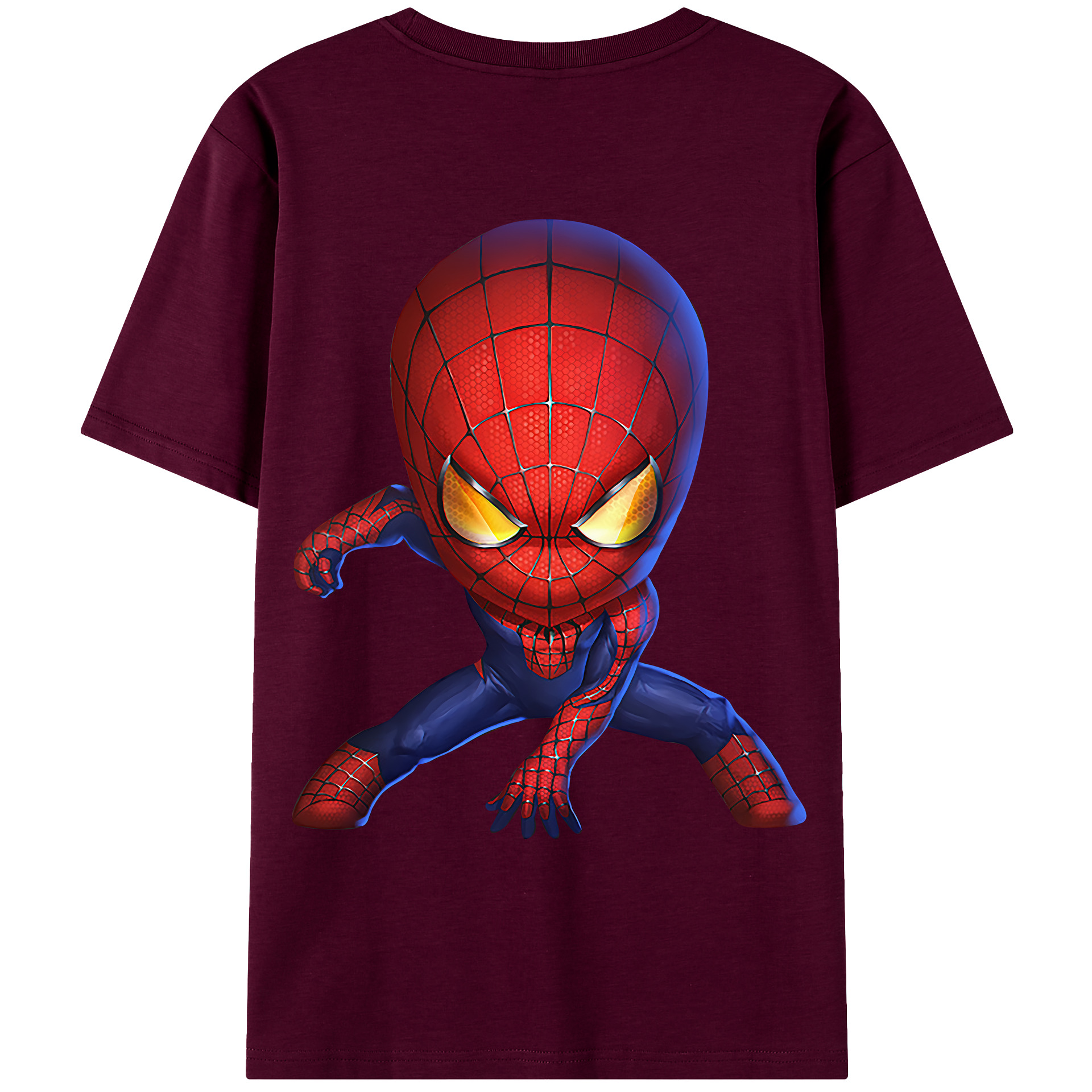 （画像用） Spider Man スパイダーマン レディース半袖Tシャツ(バックプリント)